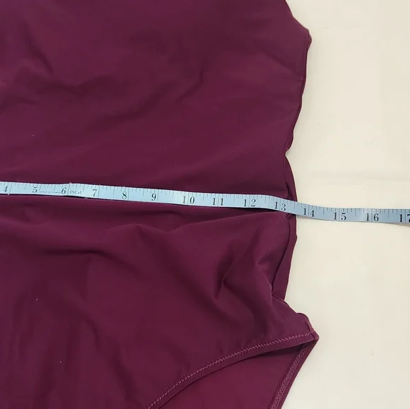 Athleta Keyhole One Piece Swimsuit Swim Strappy Purple Small Tall Skinny Strap - Picture 8 of 13